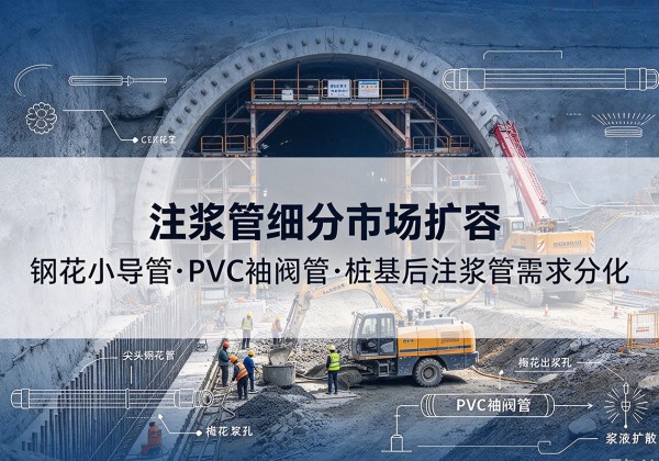 务川注浆管细分市场扩容，隧道钢花小导管、PVC 袖阀管、桩基后注浆管需求分化